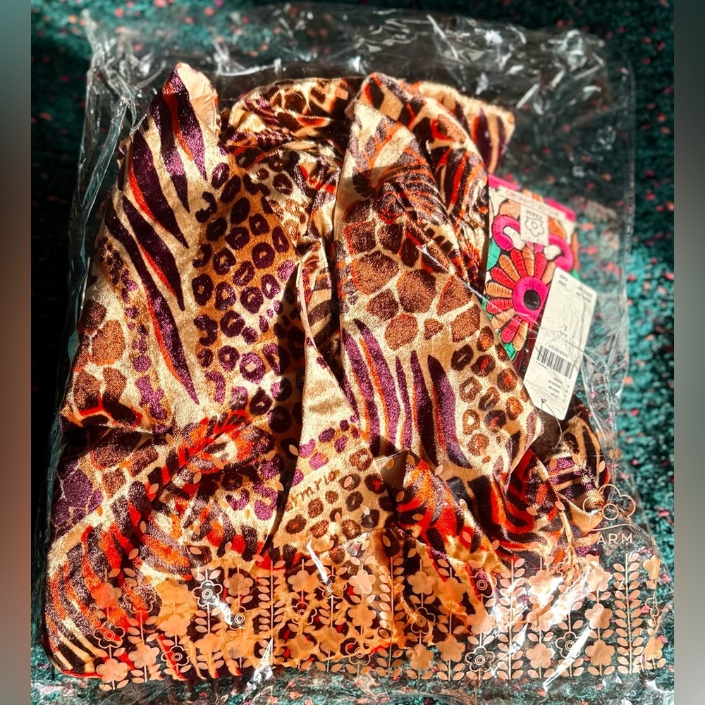 RARE Farm Rio x Anthropologie NWT Long-Sleeve Printed Romper—L - Picture 14 of 16